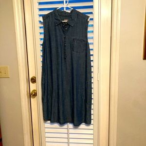 JJill Tensel Blue Jean Dress